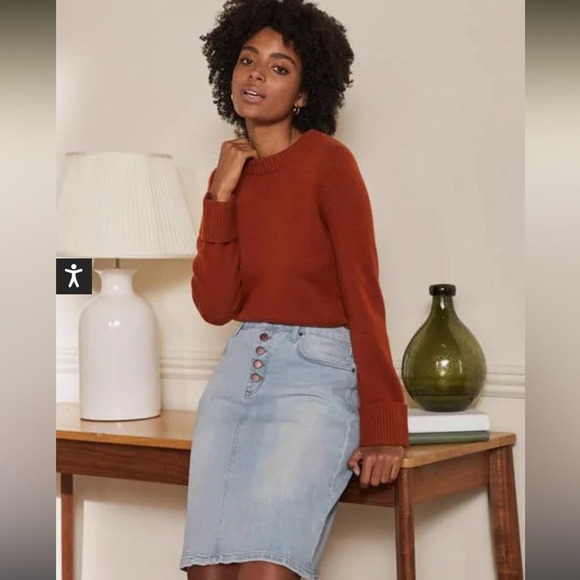 Boden Dresses & Skirts - Boden Denim Mini Skirt 6